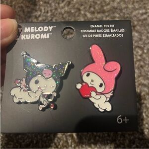 My Melody & Kuromi Enamel Loungefly Pin Set